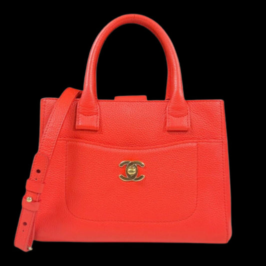 Red Leather Chanel Handbag
