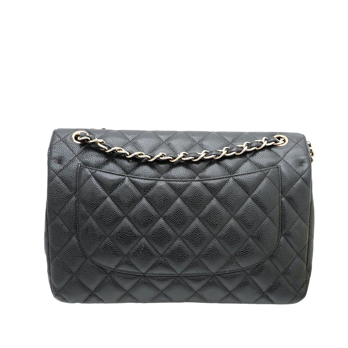 Chanel Black CC Classic Double Flap Jumbo Bag