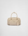 Antique nappa leather multi-pocket top-handle bag