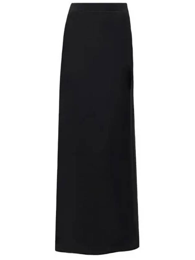 Bottega Veneta Silk Twill Long A-Line Skirt