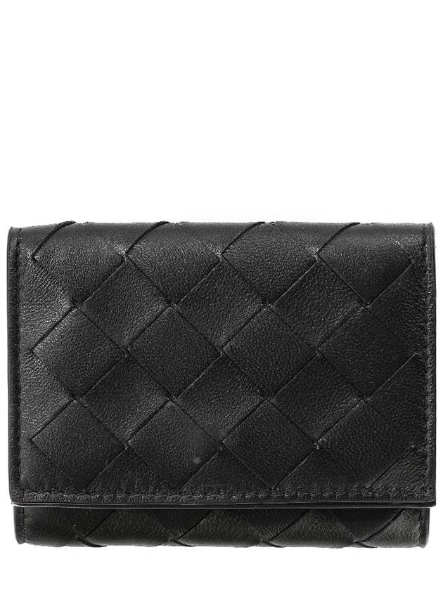 Bottega Veneta Intrecciato Half Wallet Black