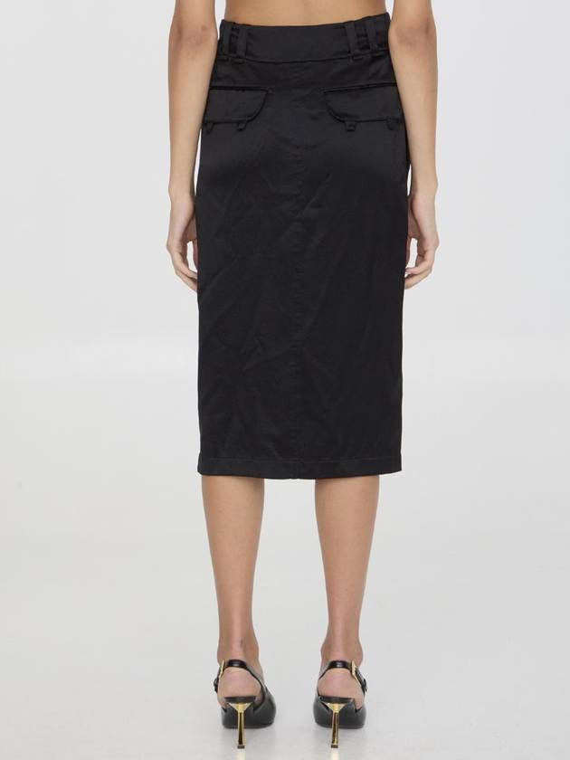 Saint Laurent Silk Skirt