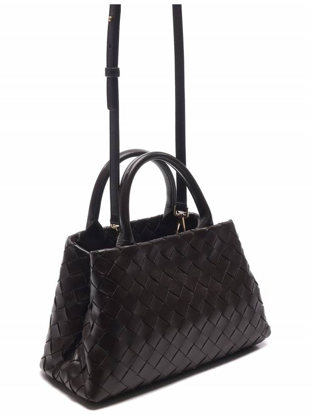 Bottega Veneta Intrecciato New Roma Tote Bag Brown