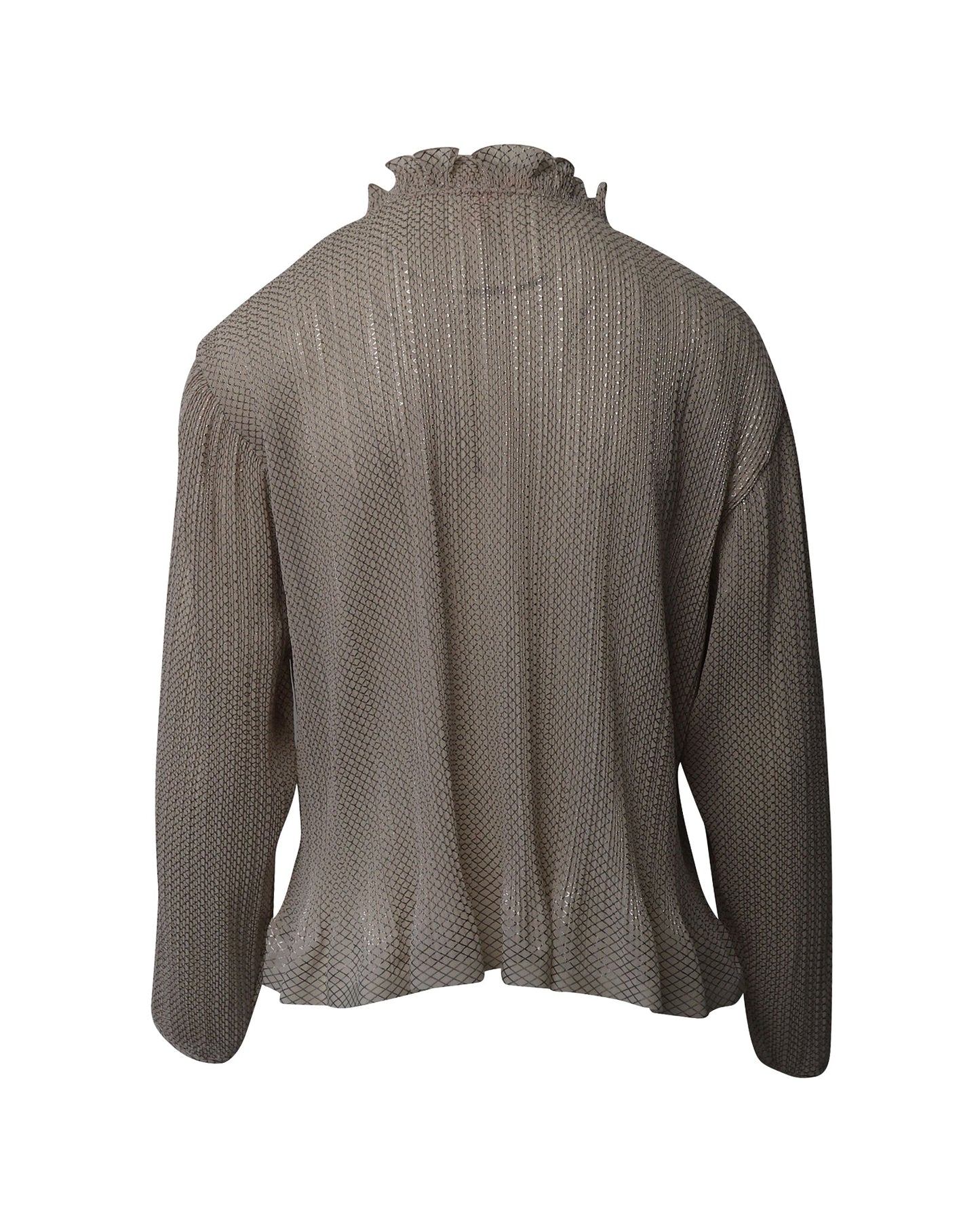 See by Chloe Ruffled Top in Sweet Beige Polyester