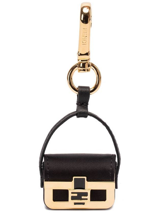 Fendi Public Pico Baguette Key Holder Black Gold