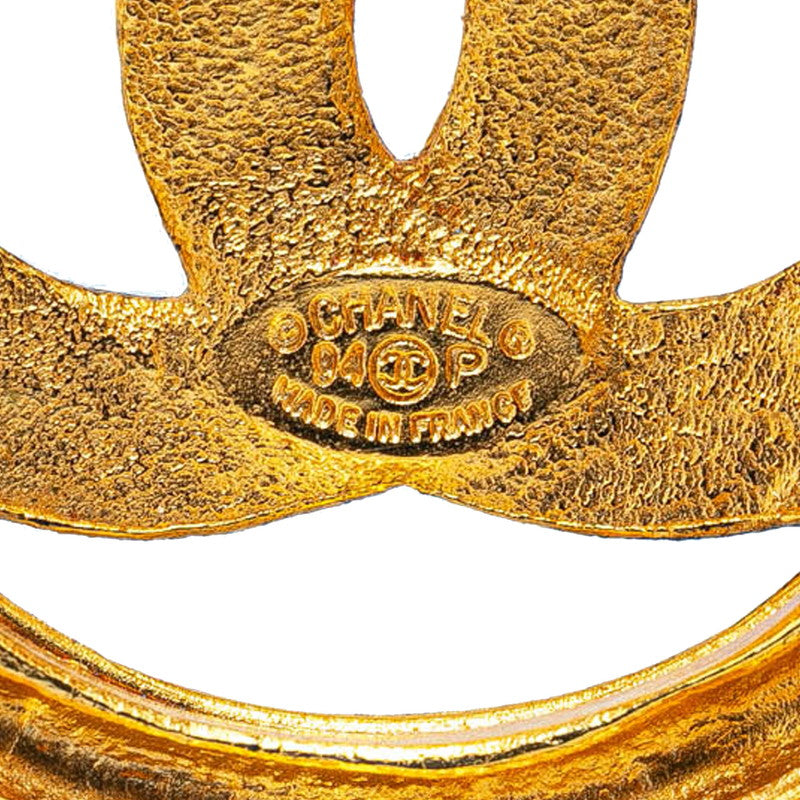 Chanel Vintage Coco Mark Gold Brooch