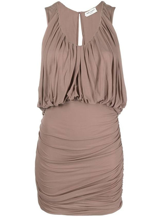 Saint Laurent 23 ss Shorts Jersey Dress 731056Y5G985762 B0710251705