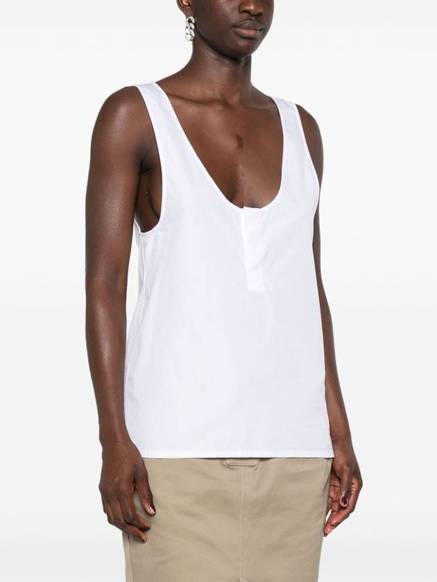 Saint Laurent Semi See-through Henry Tank Top 790074Y227W