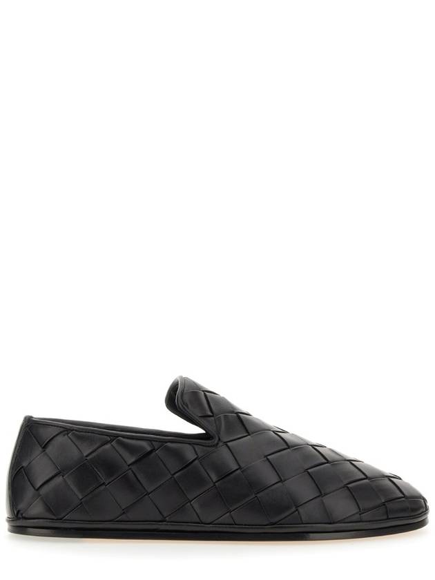 Bottega Veneta Intrecciato Leather Loafers Black