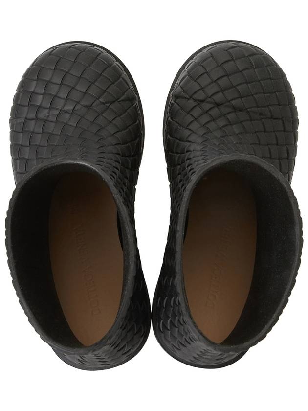 Bottega Veneta Fireman Rubber Rain Boots Black