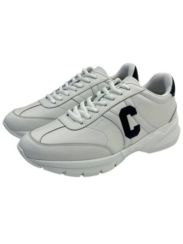 CELINE Runner CR02 Calfskin Lace-Up Low Top Sneakers White