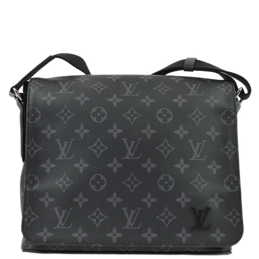 Louis Vuitton Monogram Eclipse District PM Shoulder Bag M44000