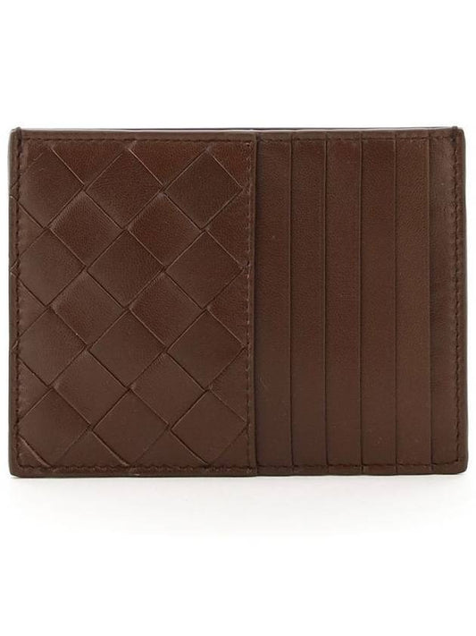 Bottega Veneta Intrecciato Card Wallet Brownie