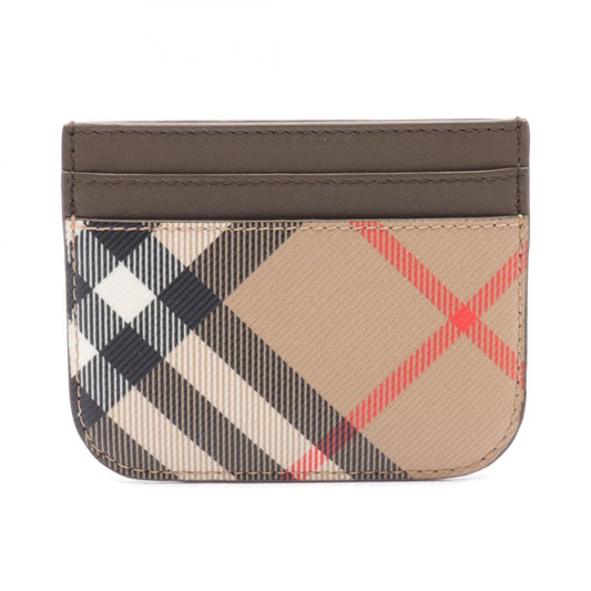 Burberry    Coated Canvas Pvc Leather Card Case ()