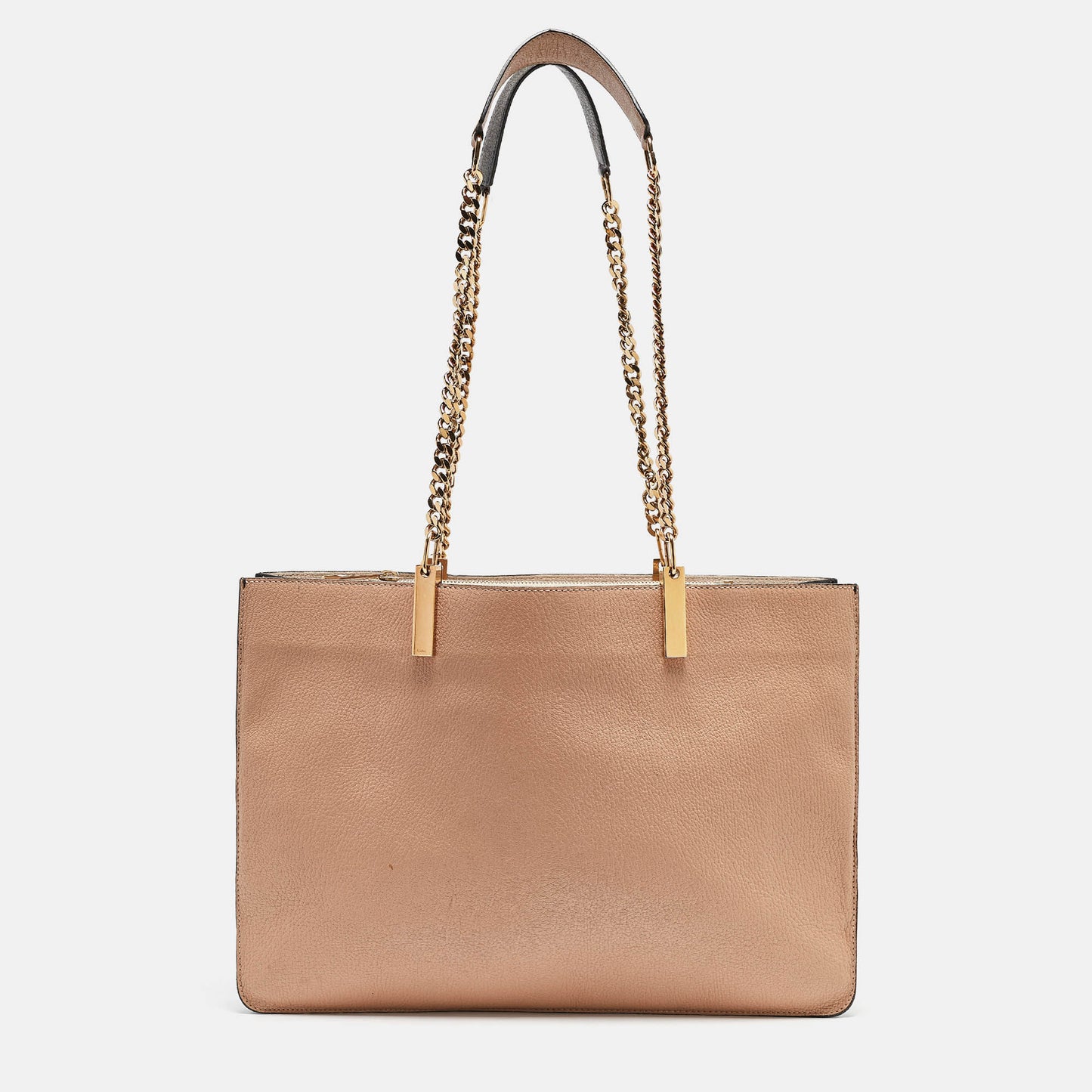 Chloe Tricolor Leather Carey Tote