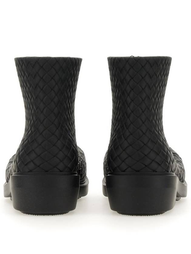 Bottega Veneta Fireman Rubber Rain Boots Black