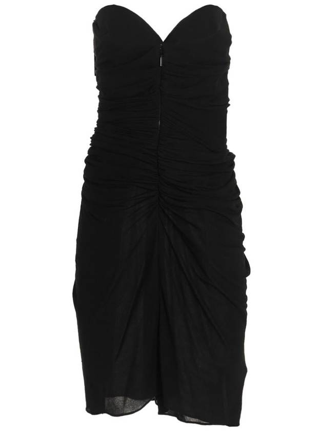 Saint Laurent cut-out crepe jersey midi dress