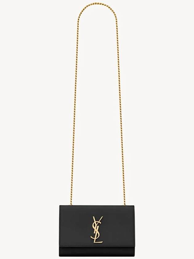 Saint Laurent Kate Monogram Small Cross Bag Black