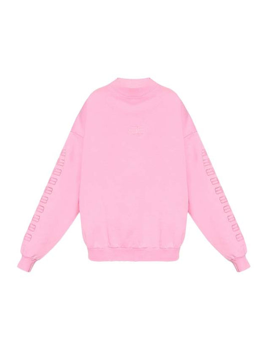 Balenciaga BB embroidery sweatshirt pink