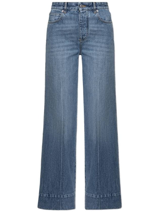 Bottega Veneta Bottega Veneta Wide-leg Jeans, Women's, Blue