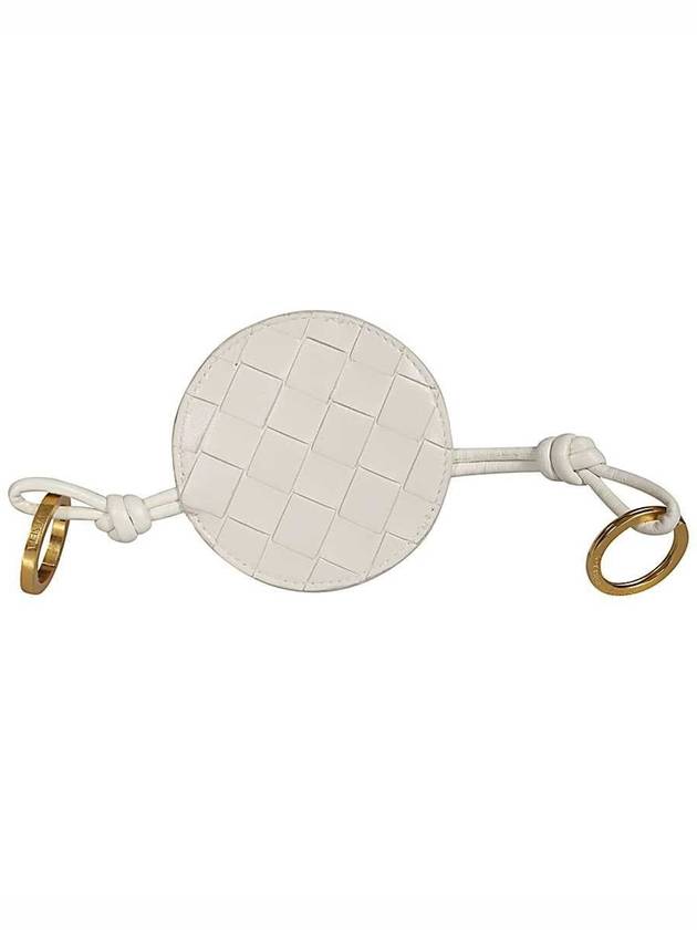 Bottega Veneta Round Key Holder White