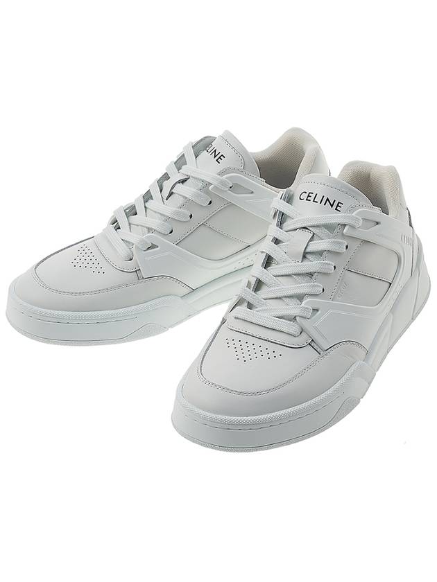 CELINE CT 07 Calfskin Low Top Sneakers White