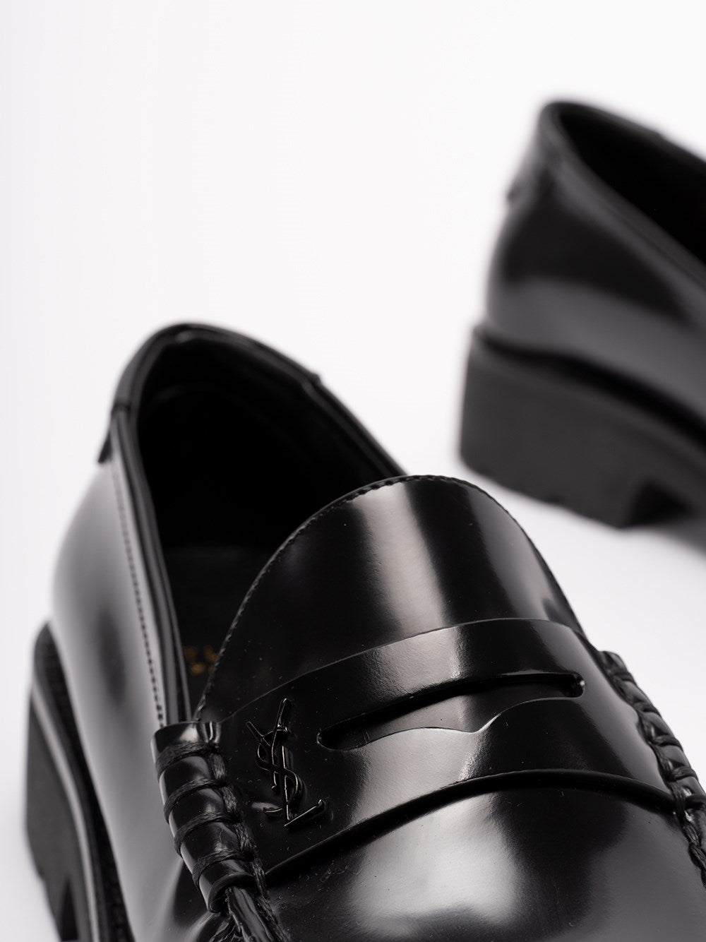Saint Laurent Women `Le Loafer` Chunky Penny Slippers