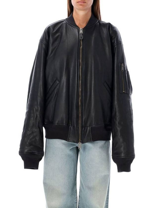 Balenciaga Women s Bomber Jacket Balenciaga Soft Leather