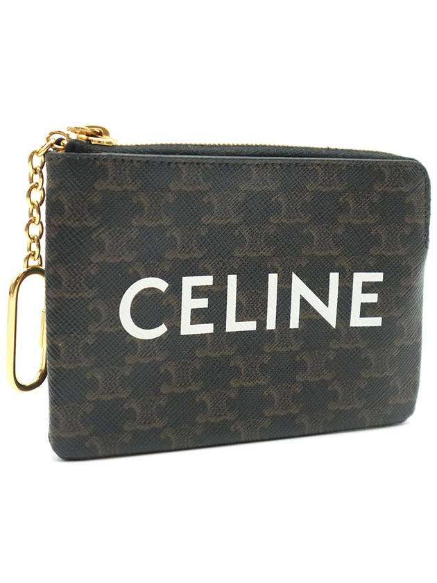 CELINE Celine 10C662CA2 Triope Canvas Card Pouch Coin Purse