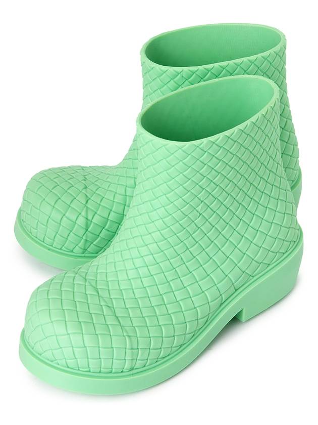 Bottega Veneta Fireman Rubber Rain Boots Green