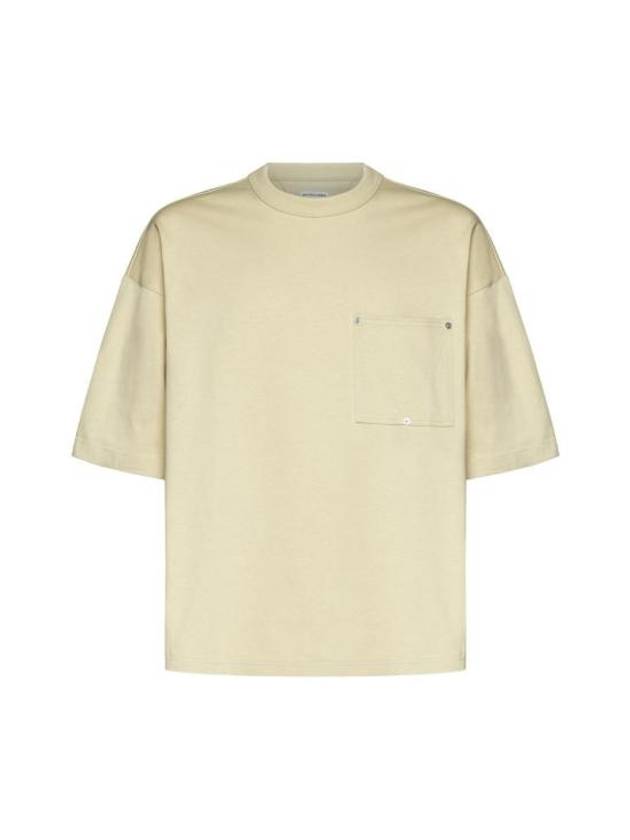 Bottega Veneta Cotton Jersey Short Sleeve T-Shirt Beige