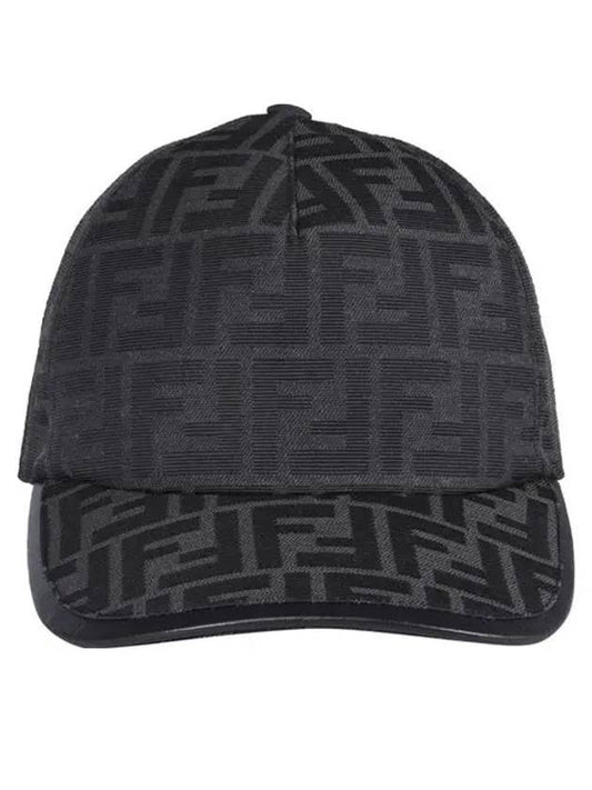 Fendi FF Monogram Ball Cap Black