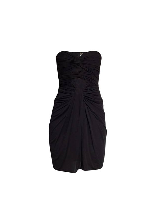 Saint Laurent cut-out crepe jersey midi dress