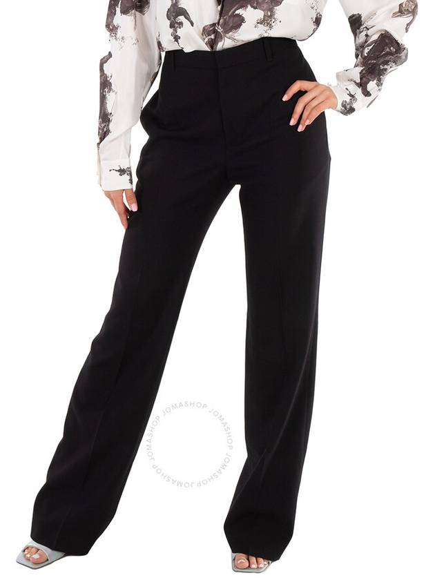 Balenciaga Wool Flare Taalodu Slacks Black