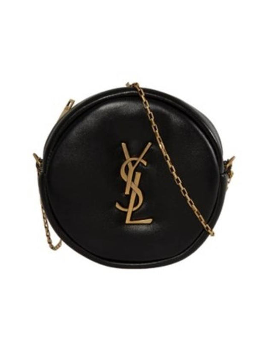 Saint Laurent Round Pillow Cross Bag Black