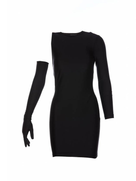 Balenciaga one shoulder dress WITH gloves 746152 TNV431000 B0010431857