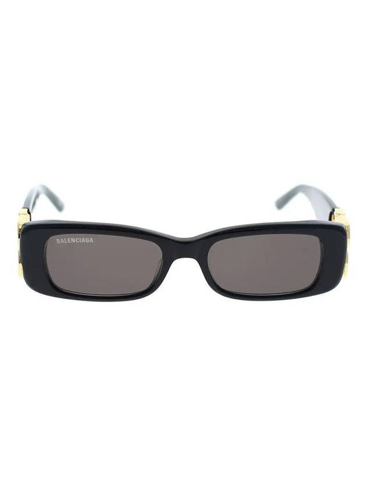 Balenciaga square sunglasses brown
