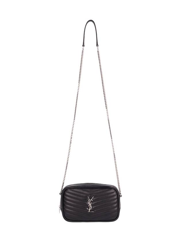 Saint Laurent Lou Quilted Leather Mini Cross Bag Black