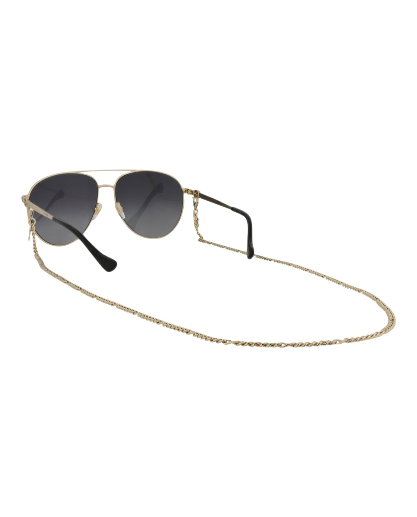 Aviator-Frame Metal Sunglasses