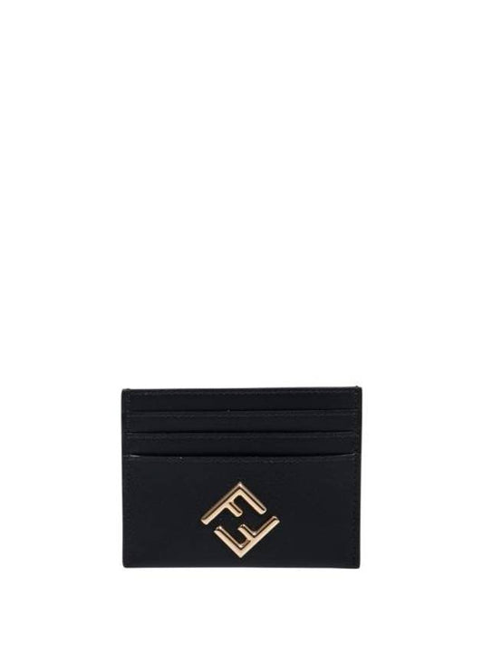 Fendi FF Diamond Card Wallet Black