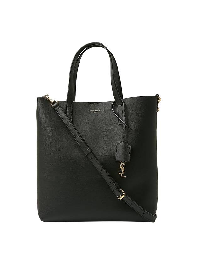 Saint Laurent Shopping Toy Supple Leather Tote Bag Black