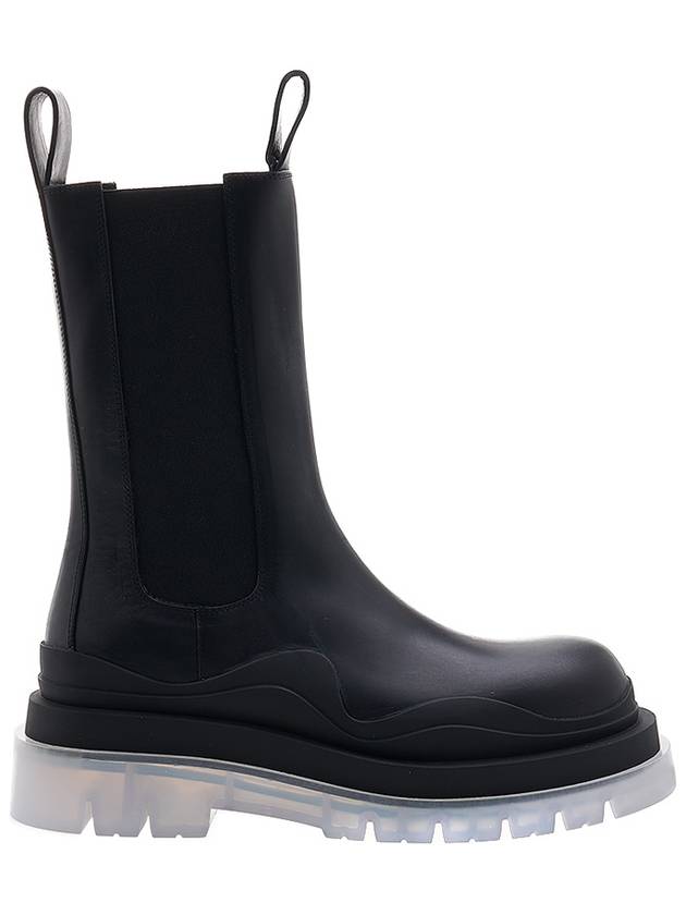 Bottega Veneta Tire Chelsea Boots Black