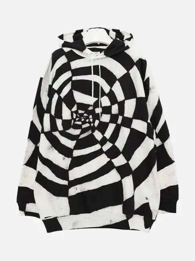 CELINE Artist Print Fleece Hoodie Black