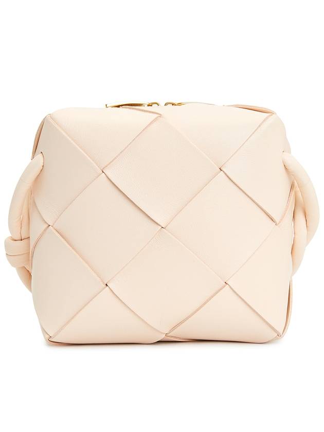Bottega Veneta Cassette Intrecciato Mini Shoulder Bag Pink