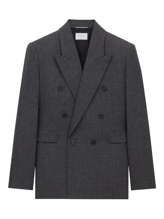Saint Laurent Men Double-Breasted Blazer