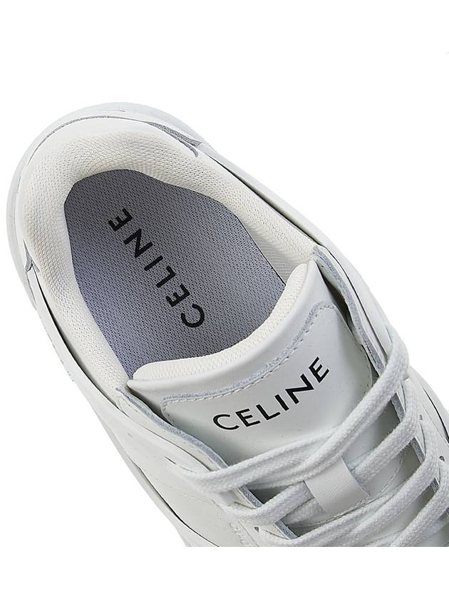 CELINE CT 07 Calfskin Low Top Sneakers White