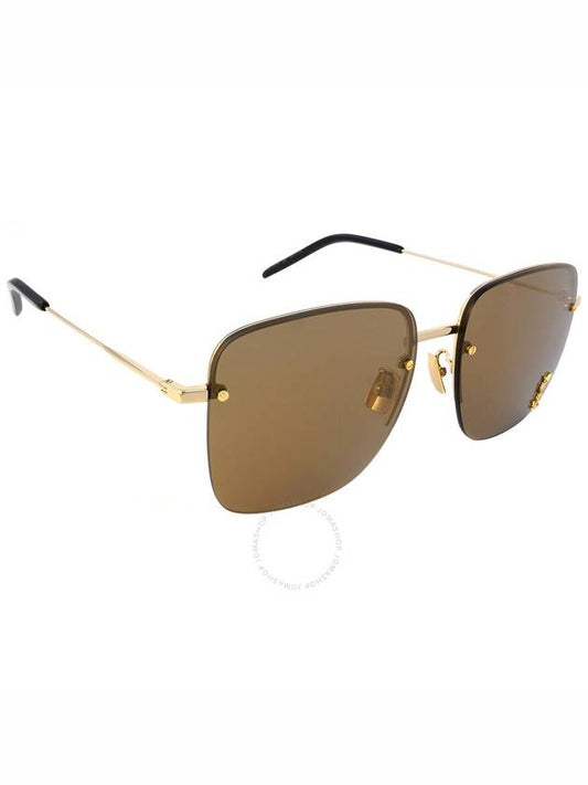 Saint Laurent Saint Laurent Mirrored Brown Square Ladies Sunglasses SL 312 M 006 58