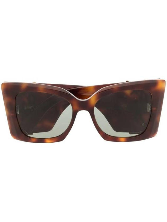 Saint Laurent Eyewear Oversize Frame Sunglasses Havana Brown