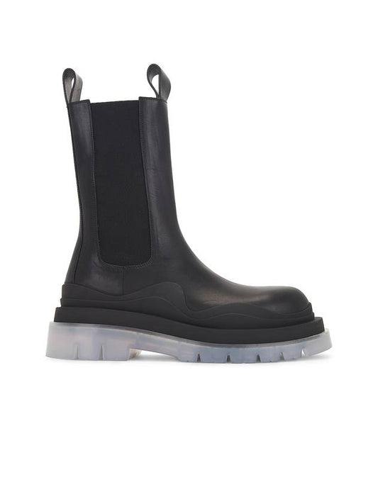 Bottega Veneta Tire Chelsea Boots Black