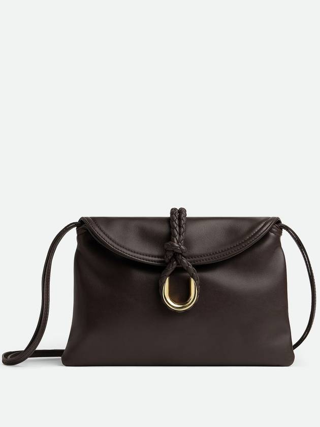Bottega Veneta Liberta Small Leather Cross Bag Black